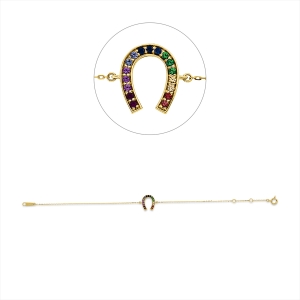 Armband 18 kt RG, mit ZÖ 16 cm, 17 cm