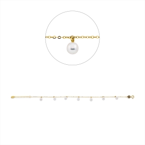 Armband  18kt Gelbgold mit ZÖ 16 cm mit 0,00ct Diamanten