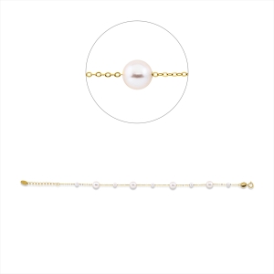 Armband  18kt Gelbgold mit ZÖ 16 cm mit 0,00ct Diamanten