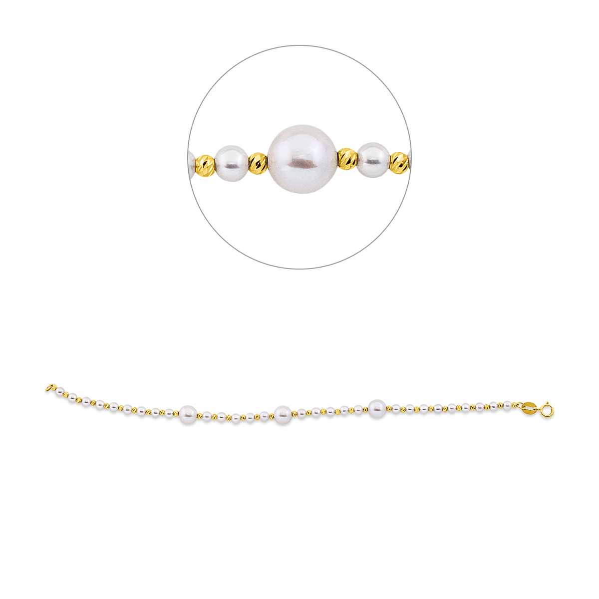 Armband  18kt Gelbgold mit 0,00ct Diamanten