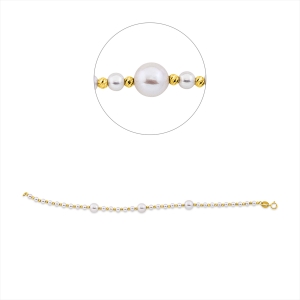 Armband  18kt Gelbgold mit 0,00ct Diamanten