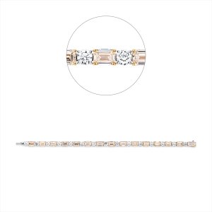 Armband 18 kt GG+WG