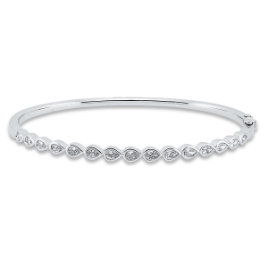 Armreif  18kt Weißgold mit 1,30ct Diamanten