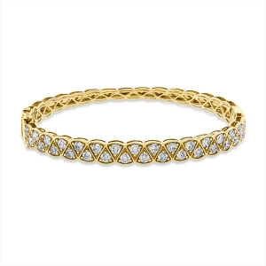 Armreif  18kt Gelbgold mit 2,55ct Diamanten
