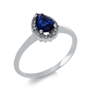 Ring 4er-Krappe 18 kt WG