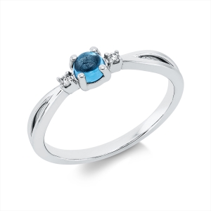 Ring 4er-Krappe 18 kt WG