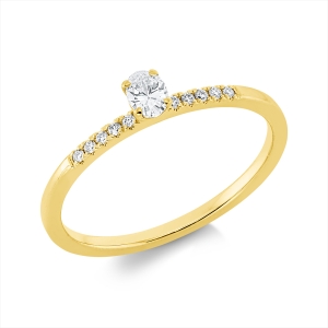 Ring 4er-Krappe 18 kt GG