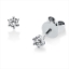 Solitaire Ohrstecker 6er-Krappe 18kt Weißgold mit 0,20ct Diamanten