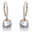Ohrschmuck 4er-Krappe 18 kt RG, Fassung rhodiniert