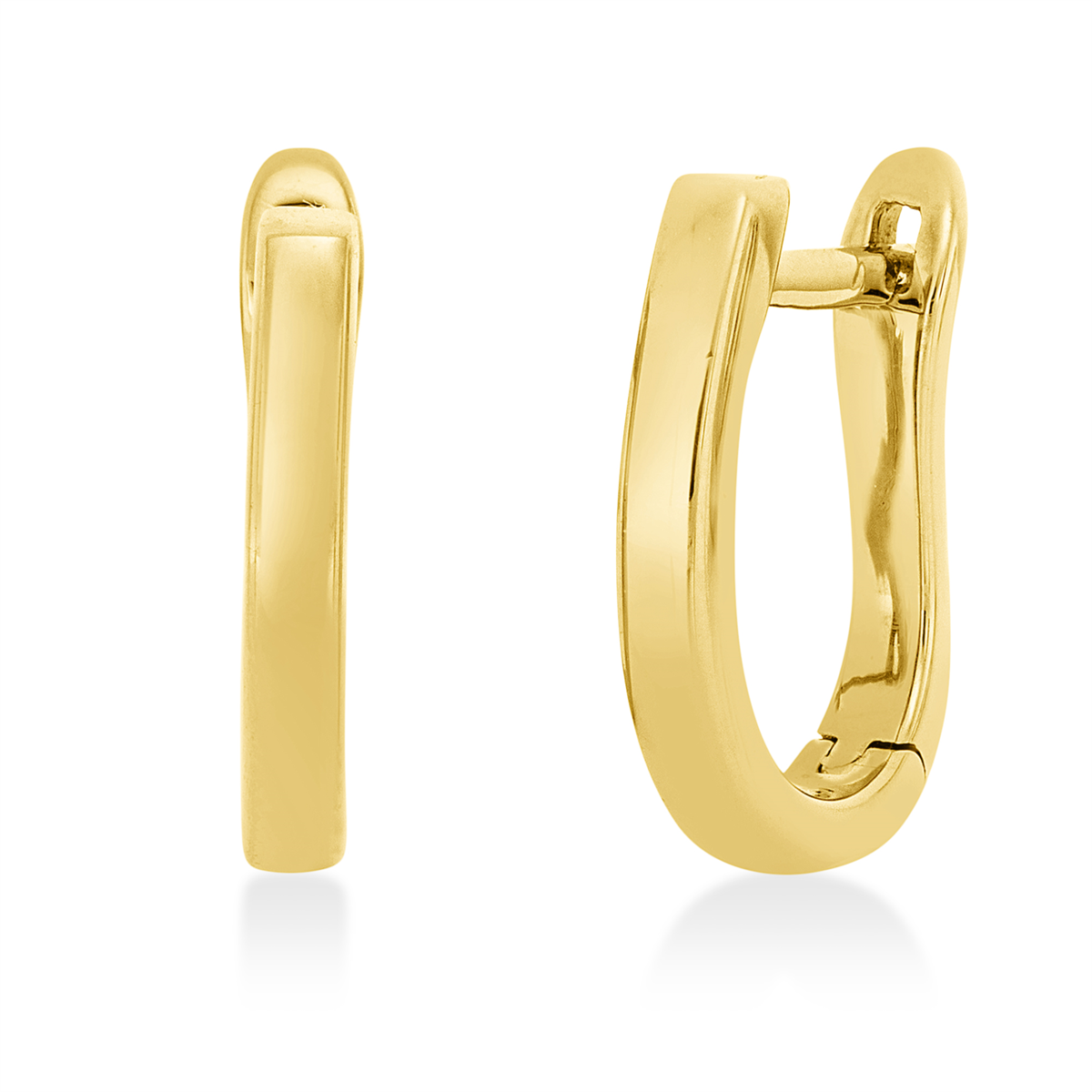Creolen  18kt Gelbgold poliert mit 0,00ct Diamanten