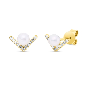 Ohrstecker  18kt Gelbgold mit 0,10ct Diamanten