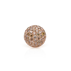 Pavé Anhänger  18kt Rotgold mit 0,83ct Diamanten