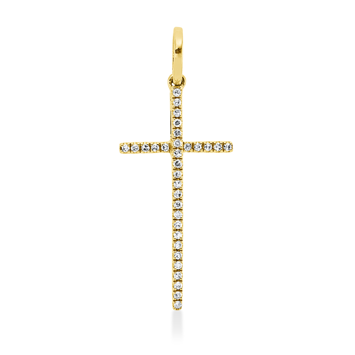 Anhänger 18 kt GG Kreuz, mit Öse