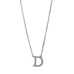 Collier 18 kt WG D, mit ZÖ 38 cm & 40.6 cm