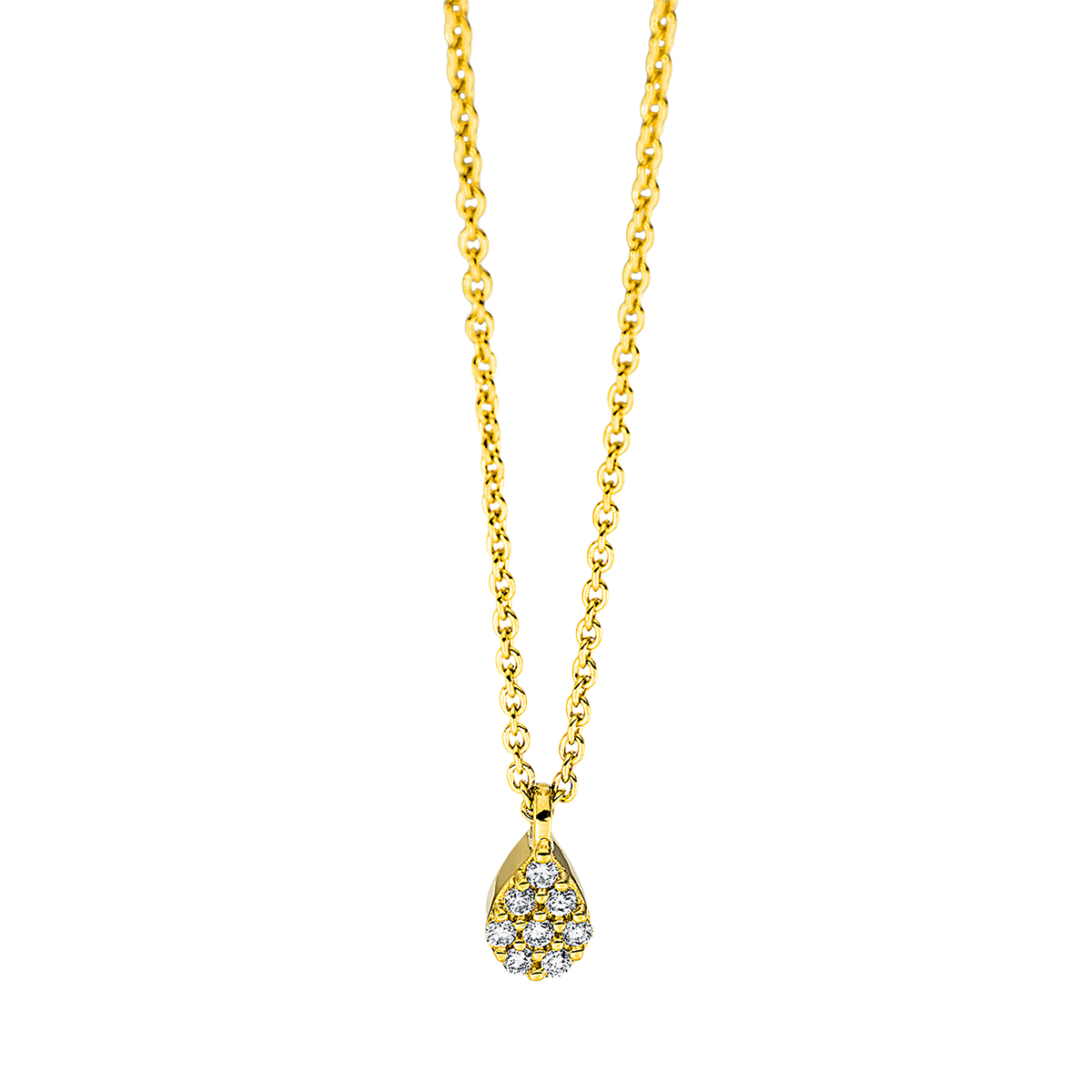 Collier 18 kt GG, mit Öse