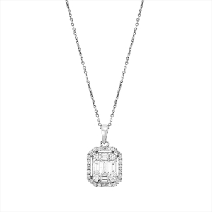 Collier 14 kt WG, mit Öse