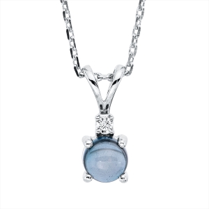 Collier 4er-Krappe 18 kt WG, mit ZÖ 42 cm