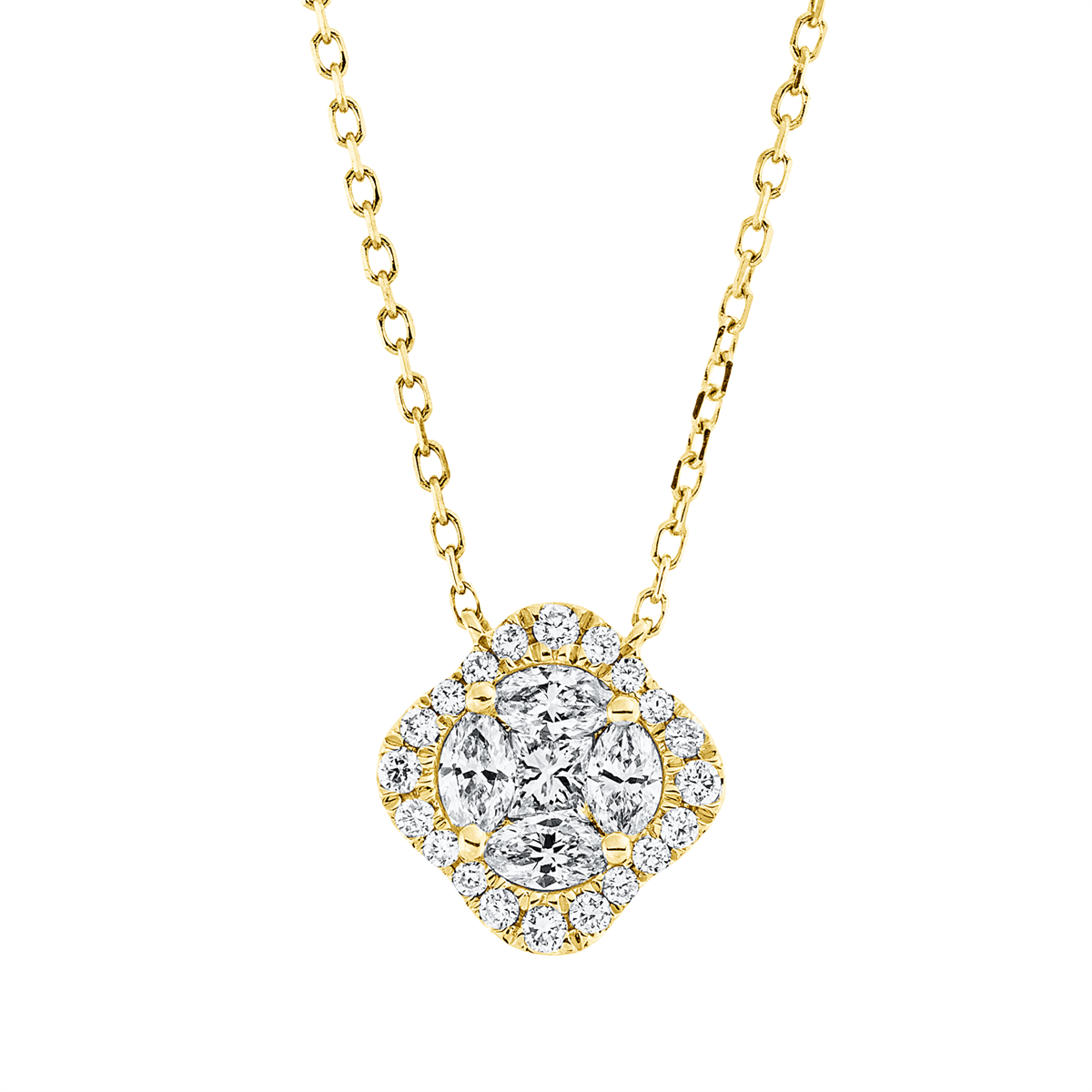 Collier 18 kt GG, mit ZÖ 40 cm