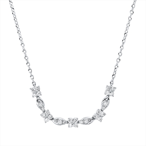 Collier 18 kt GG, mit ZÖ 40 cm + 43 cm