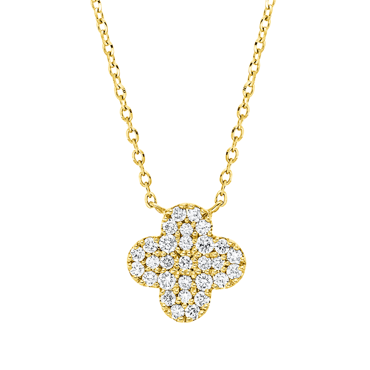 Collier 18 kt GG, mit ZÖ 40 cm + 43 cm