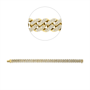 Armband 18 kt GG+WG