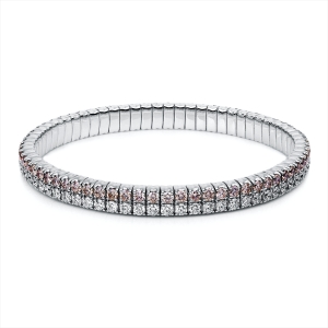 Armband 4er-Krappe 18 kt RG, Flex-Band, variabel