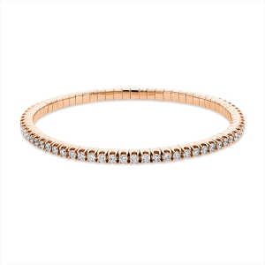 Armband 18 kt RG, Flex-Band, variabel