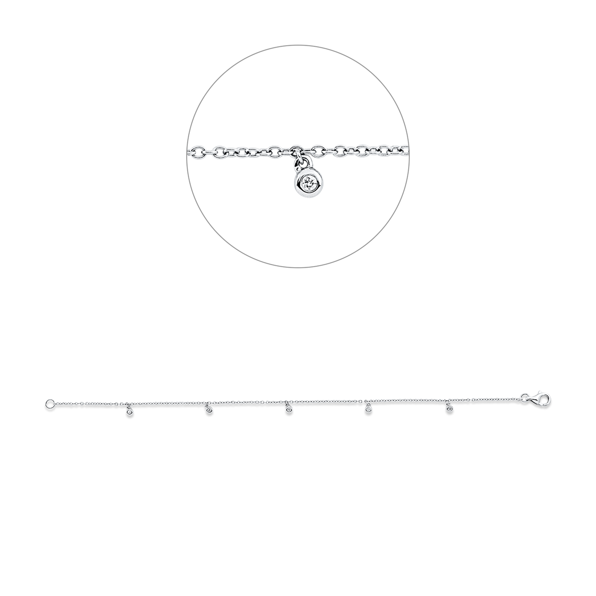 Armband 18 kt WG