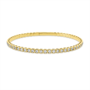 Tennisarmband 4er-Krappe 18kt Gelbgold mit 2,51ct Diamanten