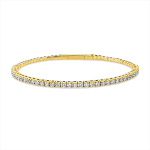 Tennisarmband 4er-Krappe 18kt Gelbgold mit 1,95ct Diamanten
