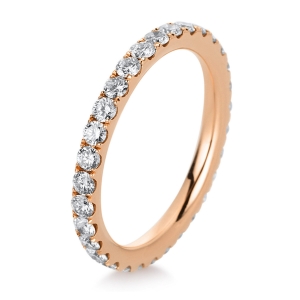 Infinity Memoire Ring  18kt Rotgold mit 0,95ct Diamanten