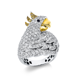 Ring 18 kt WG+GG Vogel