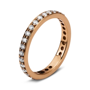 Infinity Memoire Ring  18kt Rotgold mit 0,51ct Diamanten