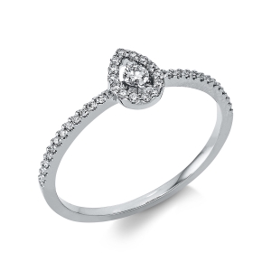 Ring 18 kt WG Tropfen