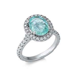 Ring 4er-Krappe 18 kt WG