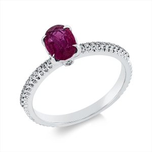 Ring 4er-Krappe 18 kt WG