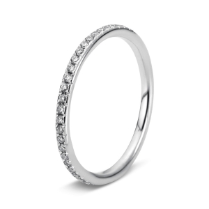 Infinity Memoire Ring  18kt Weißgold mit 0,25ct Diamanten