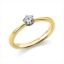 Solitaire Ring 6er-Krappe 18kt Gelbgold mit 0,25ct Diamanten