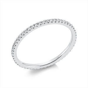 Infinity Memoire Ring  950PL Platin mit 0,20ct Diamanten
