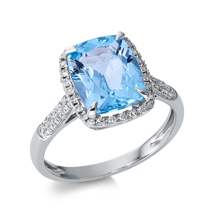 Ring 4er-Krappe 18 kt WG