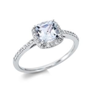 Ring 4er-Krappe 18 kt WG