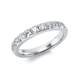 Memoire halb Ring  14kt Gelbgold mit 0,96ct Diamanten