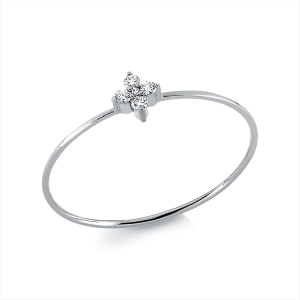 Ring  18kt Gelbgold mit 0,04ct Diamanten