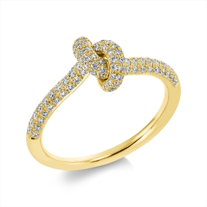 Pavé Ring  18kt Gelbgold mit 0,40ct Diamanten