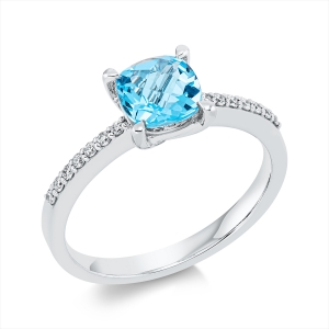 Ring 4er-Krappe 18 kt WG