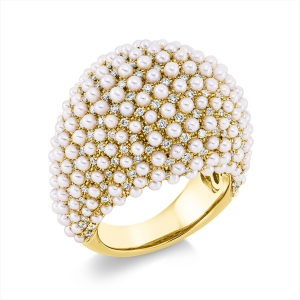 Ring  18kt Gelbgold mit 1,16ct Diamanten