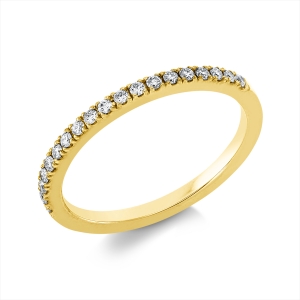 Memoire halb Ring  18kt Gelbgold mit 0,20ct Diamanten