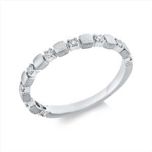 Ring 18 kt WG, mattiert