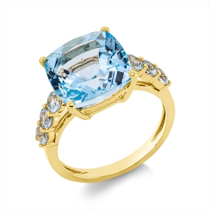 Ring 4er-Krappe 18 kt GG