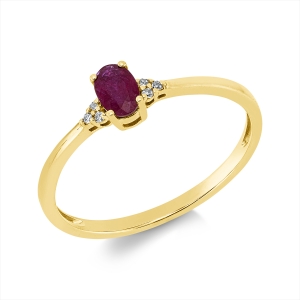 Ring 4er-Krappe 18 kt GG